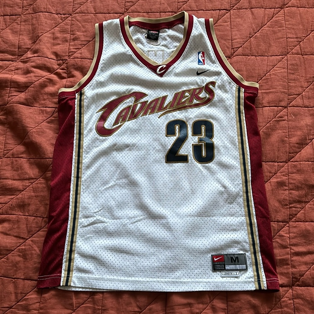 Nike LeBron James Rookie Jersey (White, Size Medium)